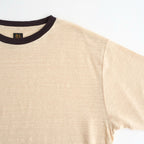NORMANDY LINEN T-SHIRT #BEIGE×BROWN [BN-26SM-071]