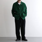 DOUBLE PLEATED SEMI EASY TROUSERS #BLACK [A26C07PT02C]