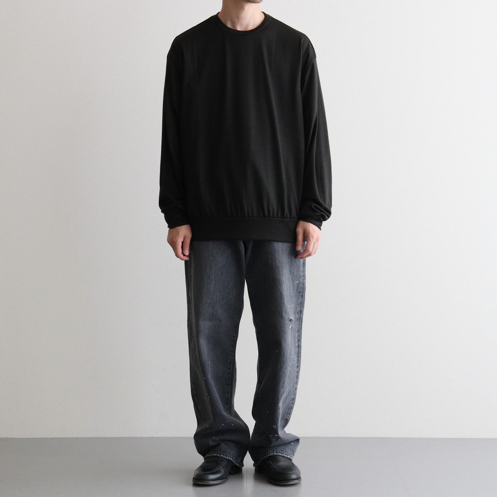 USED-FINISHED 13.5oz STRAIGHT DENIM #020 CHARCOAL [17062 40027]