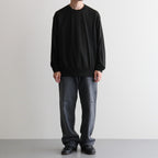 USED-FINISHED 13.5oz STRAIGHT DENIM #020 CHARCOAL [17062 40027]