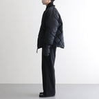 HIGH-COUNT SILK MITTEN PUFF JACKET #BLACK [252OJ-JK13]