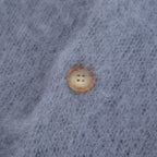 PURE MOHAIR SHAGGY POLO #SAX GRAY [BN-25FL-053]