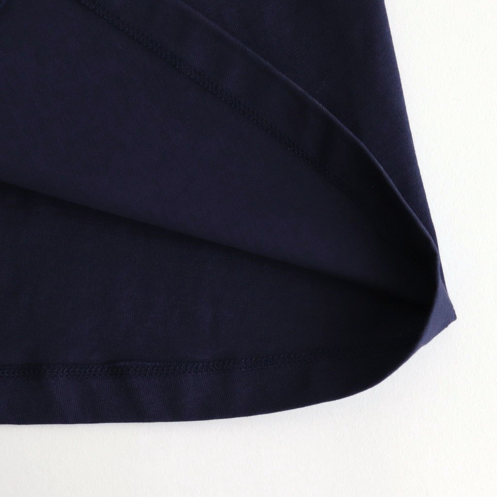 Cotton Jersey Sleeveless Flared Dress #Navy [N25SF060]