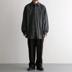 COMFORT FIT SHIRT #MOSS GRAY CHECK [A26C17SH02C]