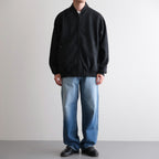 Pe/Silk Fleece Bomber Jacket #HeatherBlack [BHS25F019]