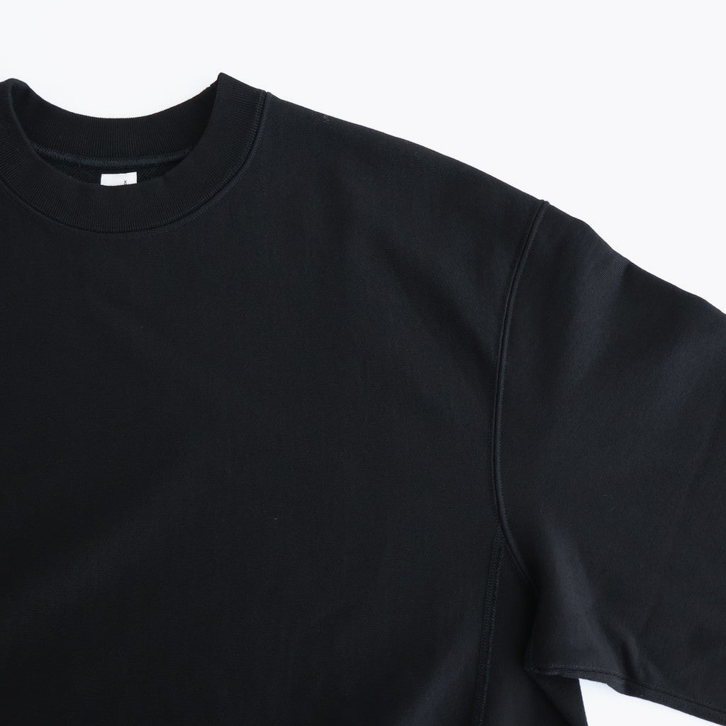 Soft&Hard Sweat Crew-Neck P/O #Black [bROOTS24F21F25]