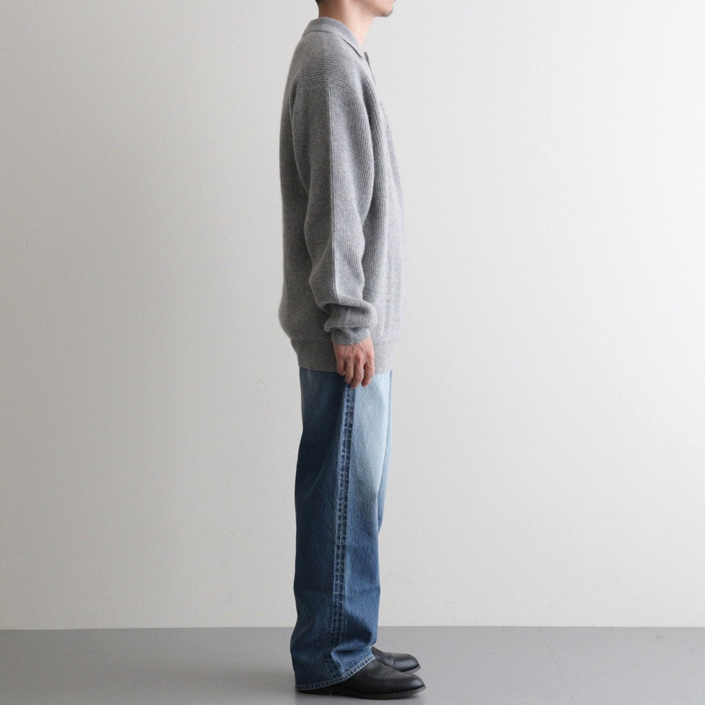 CASHMERE FOX POLO #GRAY [BN-25FM-055]