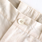FRONT TUCK ARMY TROUSER #IVORY [251OJ-PT08]
