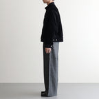 PUFFED MANDARIN COLLAR WORK JACKET #BLACK [A25C13BL01C]