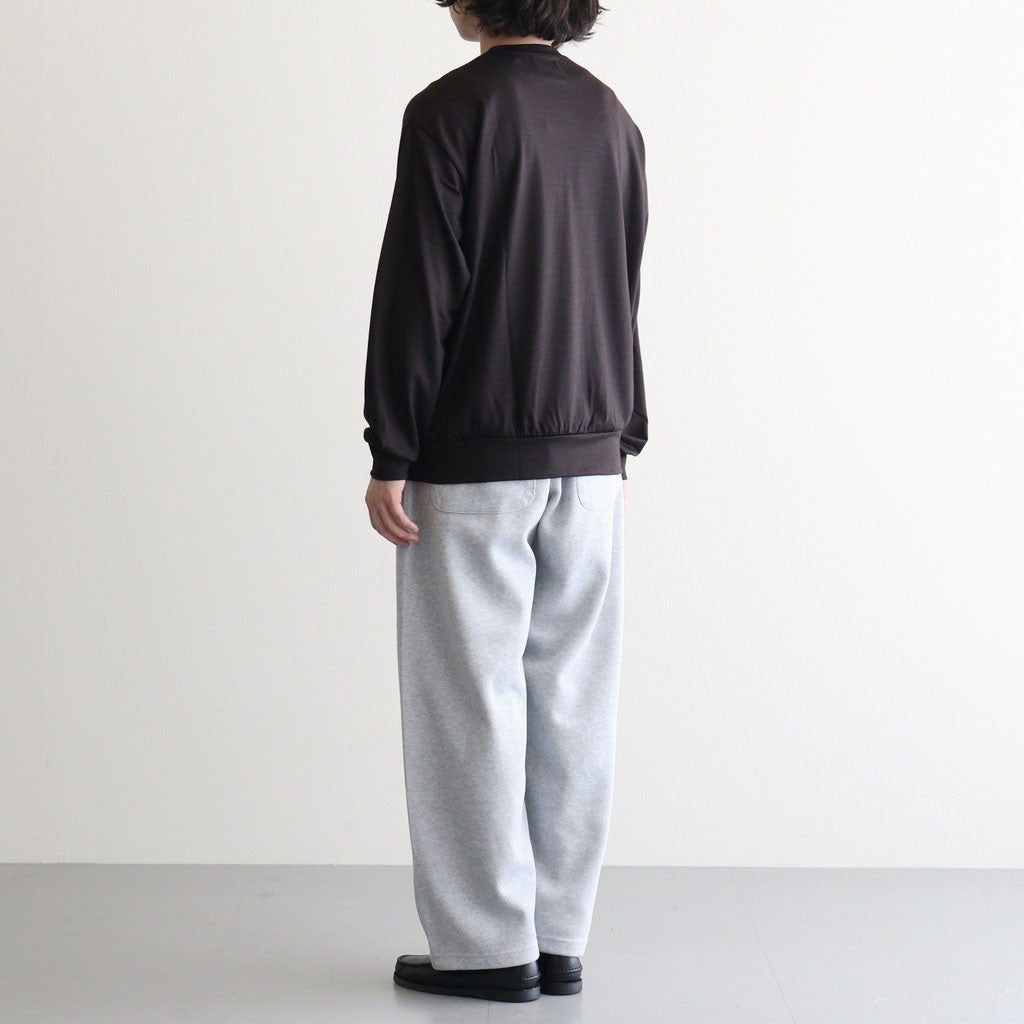 CREW NECK L/S TEE #DARK BROWN [M26C15CS03C]
