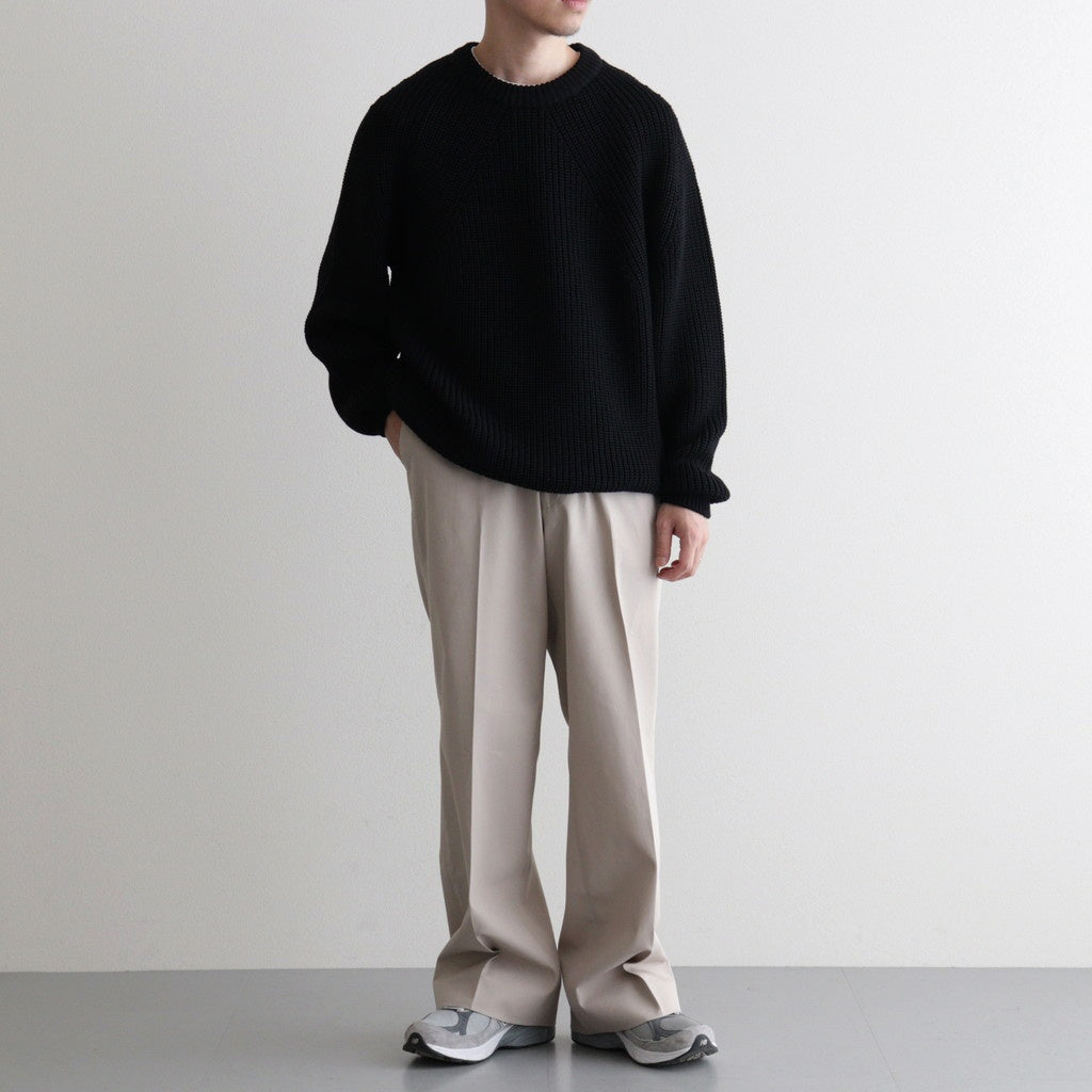 SIGNATURE CREW NECK #BLACK [BN-25FM-038]