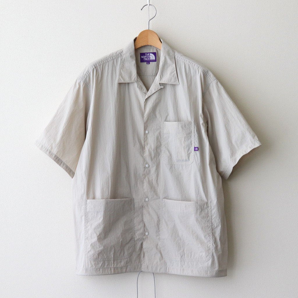 Nylon Taffeta Field S/S Shirt #Light Gray [N25SG055]