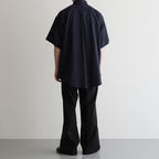 WIDE STRAIGHT TROUSERS #BLACK [A25C04PT03C]