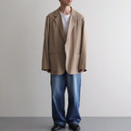 Silk/Cotton Nep Cardigan Jacket #Beige [BHS26S019]