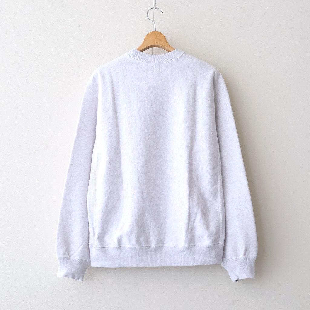 Soft&Hard Sweat Crew-Neck P/O #HeatherWhite [bROOTS24F21F25]