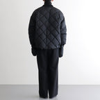 HIGH-COUNT SILK MITTEN PUFF JACKET #BLACK [252OJ-JK13]