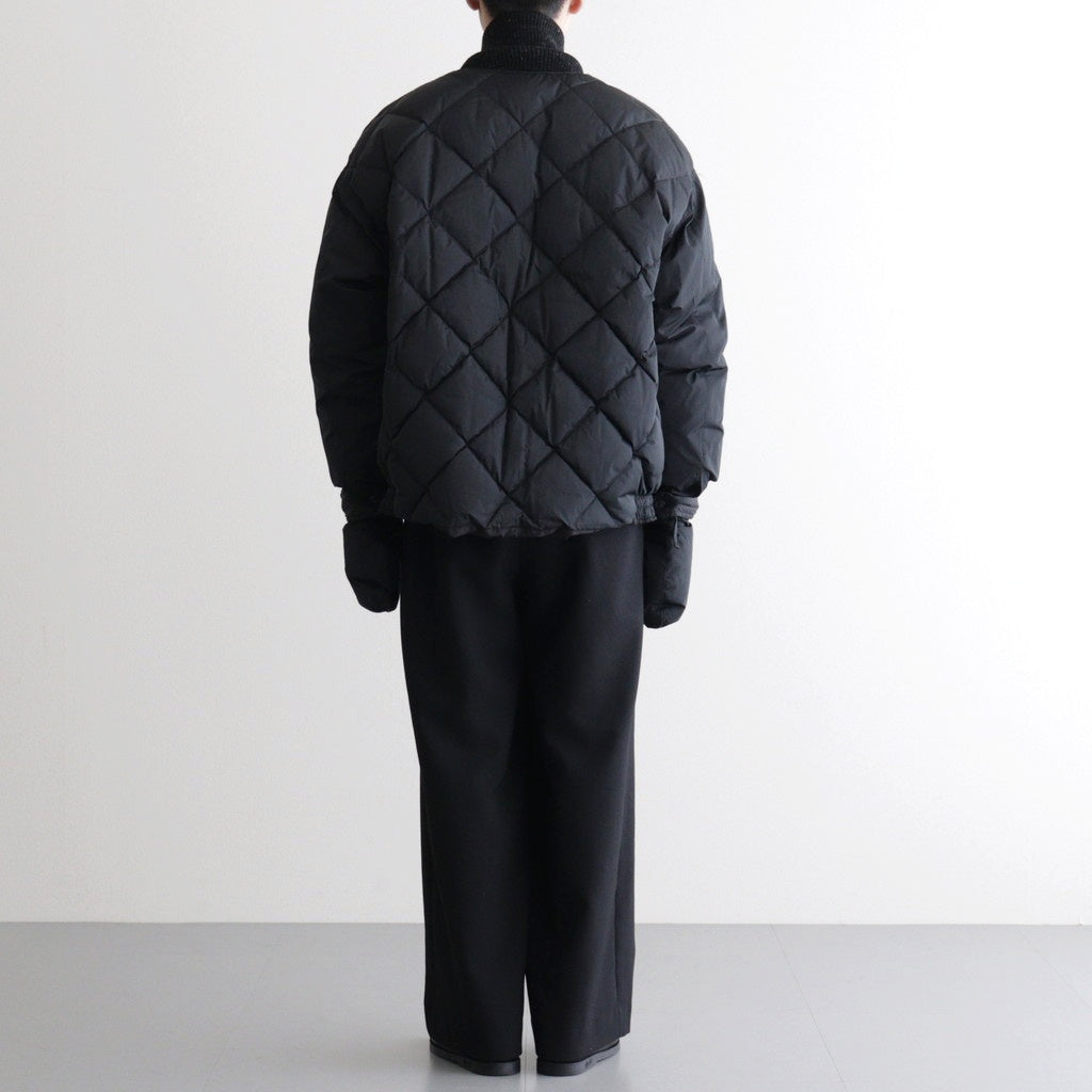 HIGH-COUNT SILK MITTEN PUFF JACKET #BLACK [252OJ-JK13]