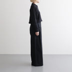 WASHED HIGH COUNT LINEN SKIPPER #BLACK [BN-26SL-015]