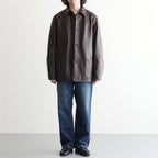 Steer Leather Coverall #DarkBrown [BHS25F002F26]
