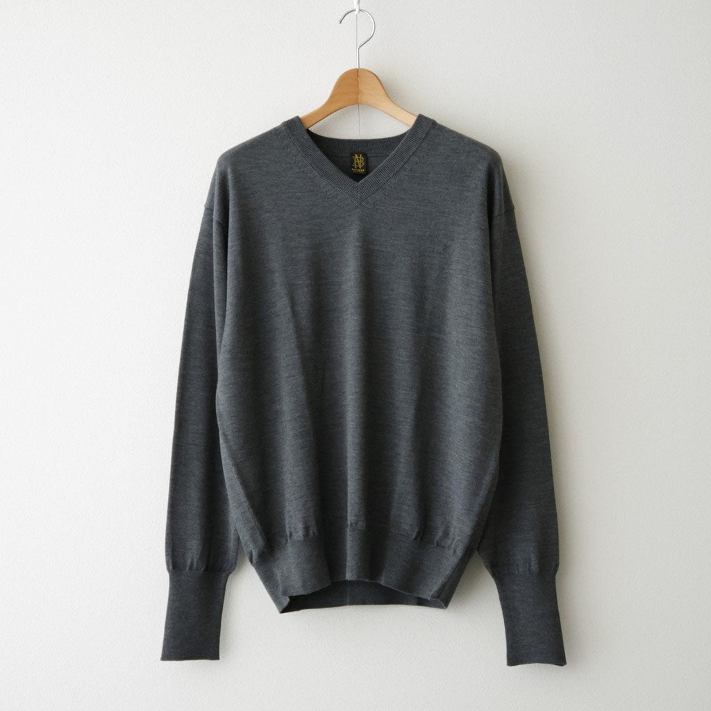BABY WOOL V NECK #GRAY [BN-26FM-041]