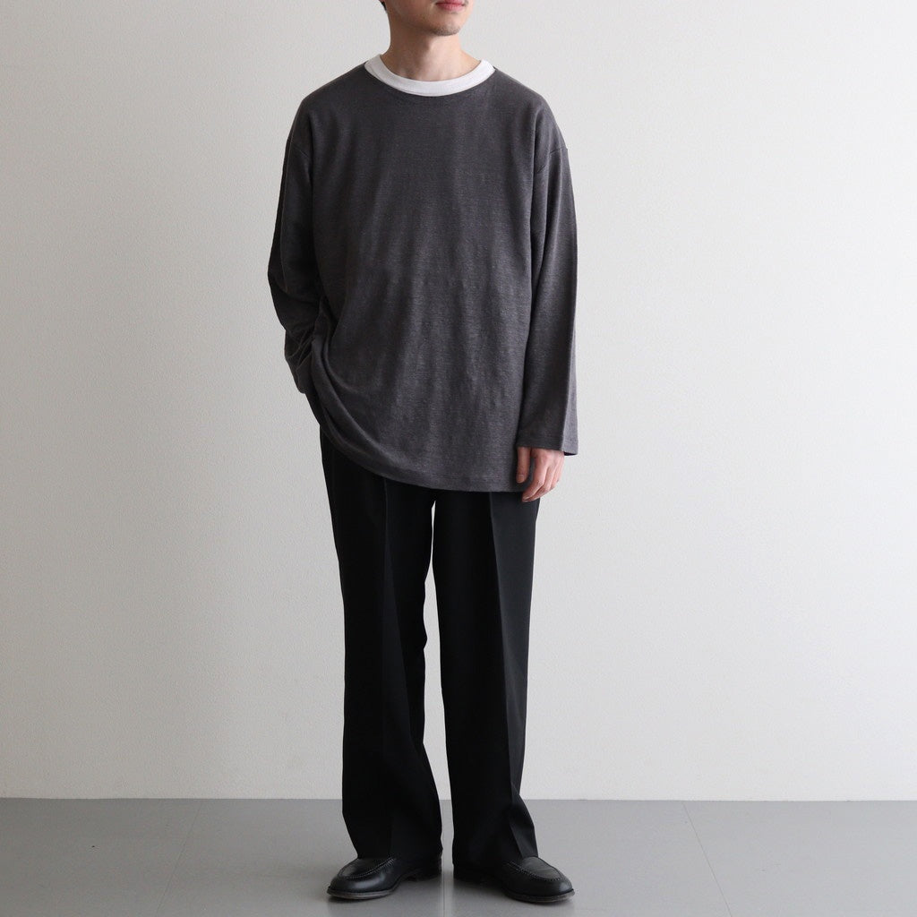 NORMANDY LINEN BASQUE SHIRT #GRAY [BN-25SM-065]