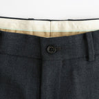 FLAT FRONT WIDE TROUSERS #CHARCOAL [A26C07PT03C]