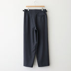 TWO TUCK MILITARY TROUSERS #CHARCOAL GRAY [M25C07PT01C]