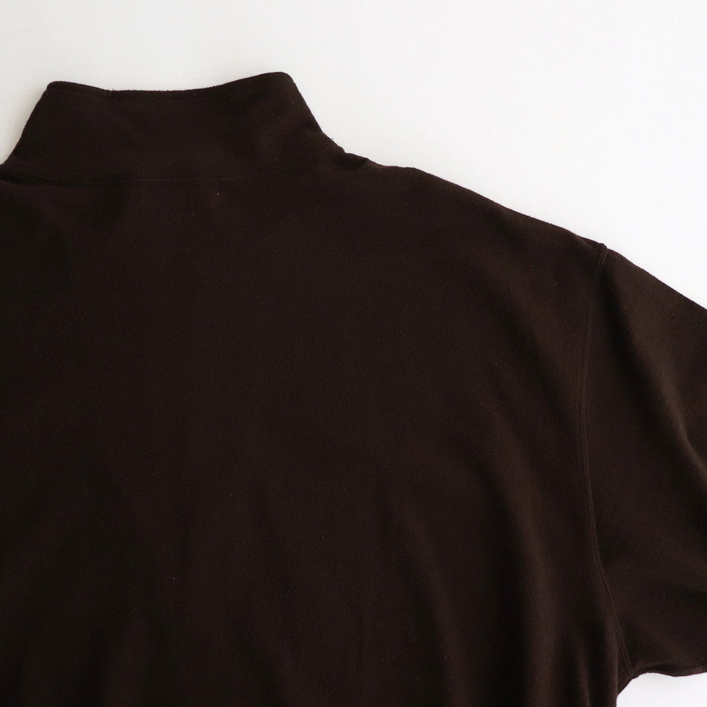 Co/Silk Nep Half-Zip #Chocolate [BHS24F038Si]