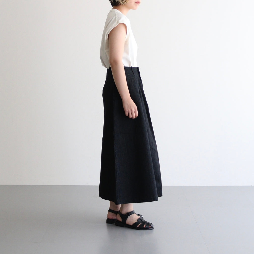 Denim Skirt #Black [S25FE070]