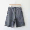 HAND PAINT DENIM SHORTS #010 BLACK [16861 40028]