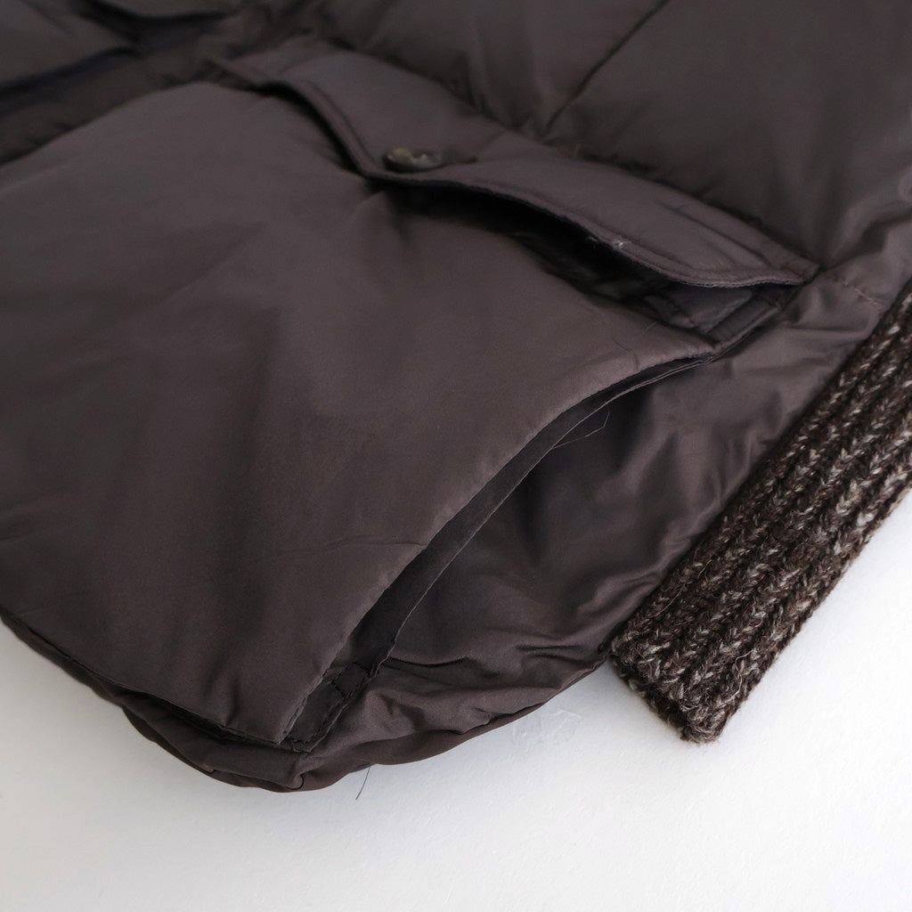 HIGH-COUNT SILK PUFF VEST #WHISKY [252OJ-VT02]