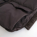 HIGH-COUNT SILK PUFF VEST #WHISKY [252OJ-VT02]