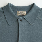 Washi Cotton Knit Polo Shirt #BLUE [NEP-SS2530M]