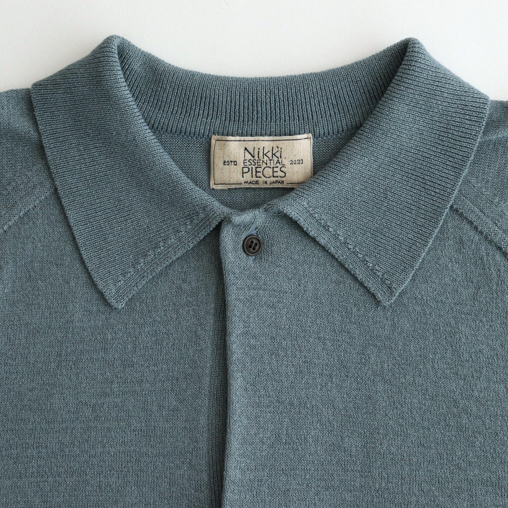 Washi Cotton Knit Polo Shirt #BLUE [NEP-SS2530M]