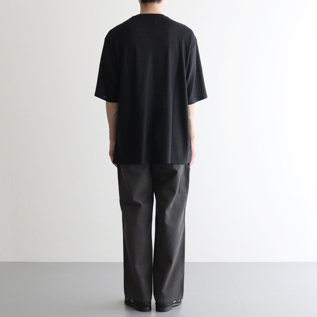 CREW NECK TEE #BLACK [M25B02CS01B]