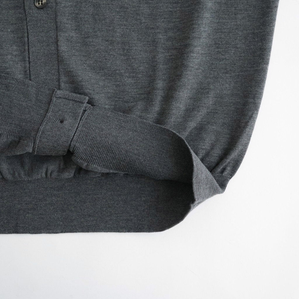 BABY WOOL POLO CARDIGAN #GRAY [BN-26FM-040]