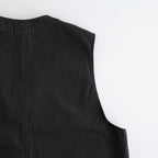 POPLIN CLOTH HUNTING VEST #FADED CHARCOAL [PMAV-VT01]