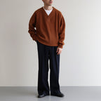 Wool Harf Cardigan ST V-neck #MARRON [NEP-AW2403]