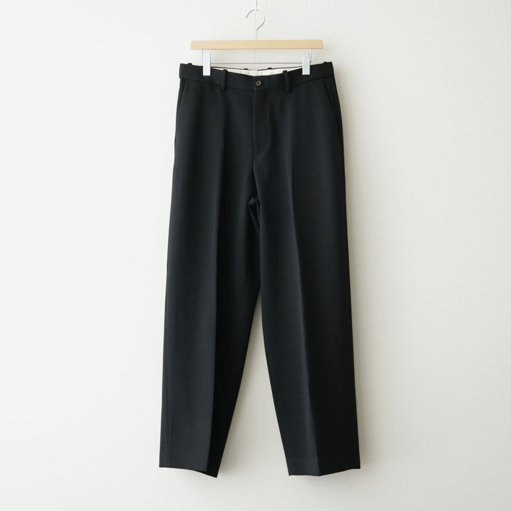FLAT FRONT WIDE TROUSERS #BLACK [A26C15PT02C]