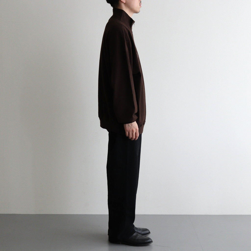 Co/Silk Nep Harf-Zip #Chocolate [BHS24F038Si] – Diffusion