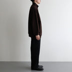 Co/Silk Nep Harf-Zip #Chocolate [BHS24F038Si]