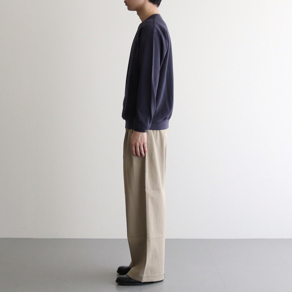 SEED STITCH LONG SLEEVE TOP #NAVY [PMAT-CL03]