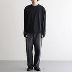 Washable Japanese Merino L/S Tee #CHARCOAL [SM61MC002]