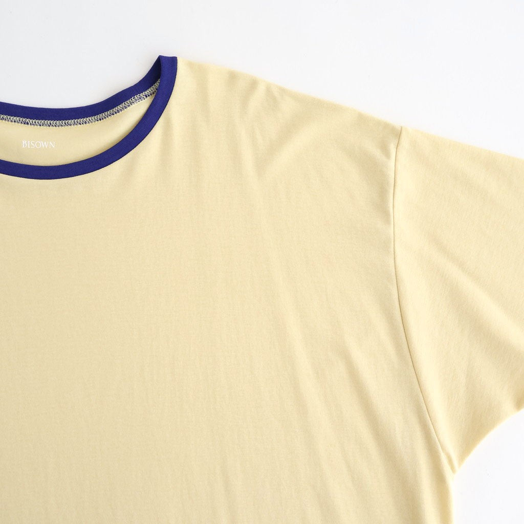 PIMA MOKLODI RINGER TEE #YELLOW × BLUE [26S-BIS-CS61]