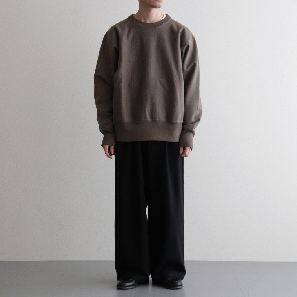 TRIPLE PLEATED WIDE TROUSERS #BLACK [A26A93PT03C]