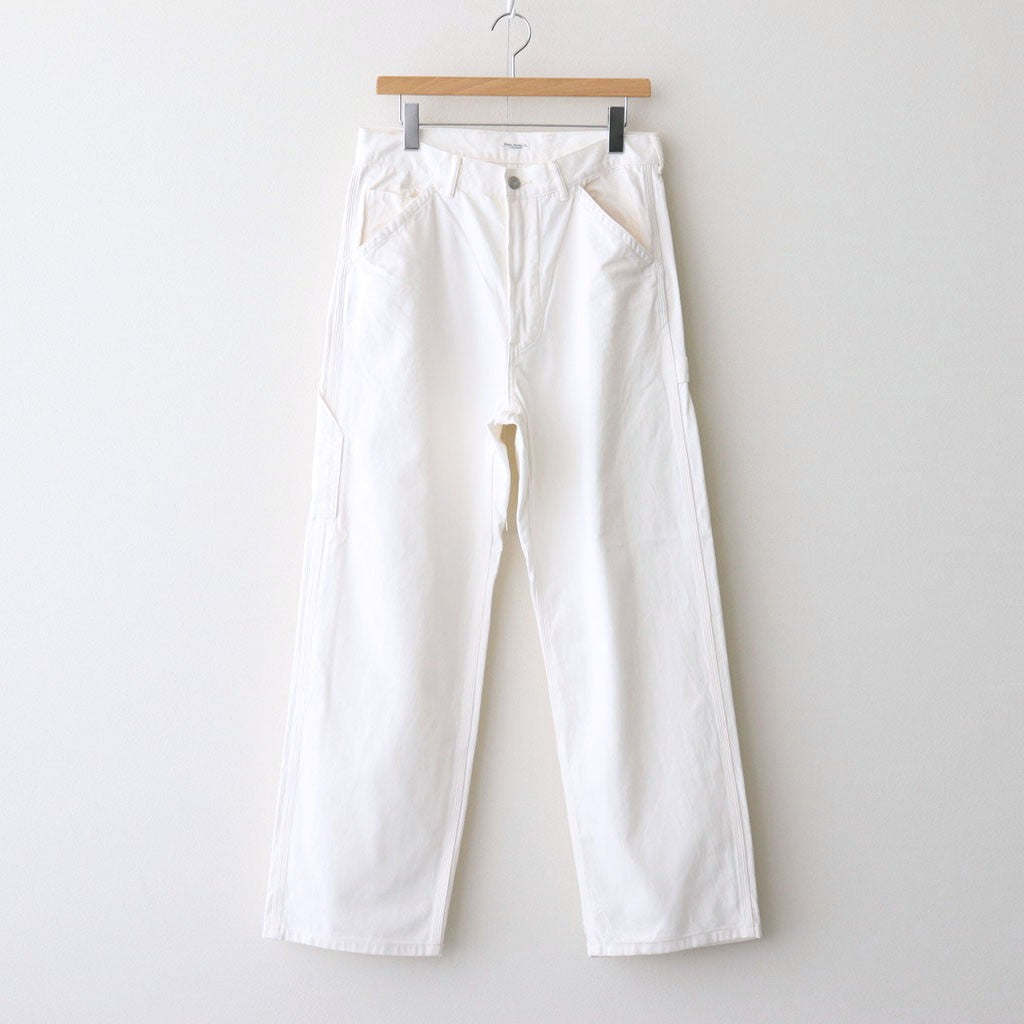 DENIM PAINTER TROUSERS #OFF WHITE [PMAT-PT09]