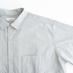 Regular Collar Wind S/S Shirt #Gray [S26SG088]