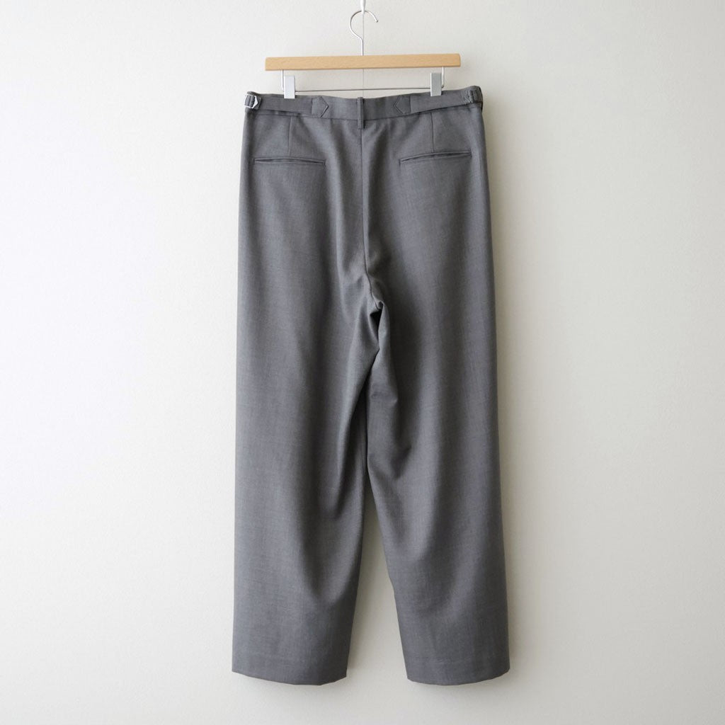 DOUBLE PLEATED BUGGY TROUSERS #GRAY [M26C06PT01C]