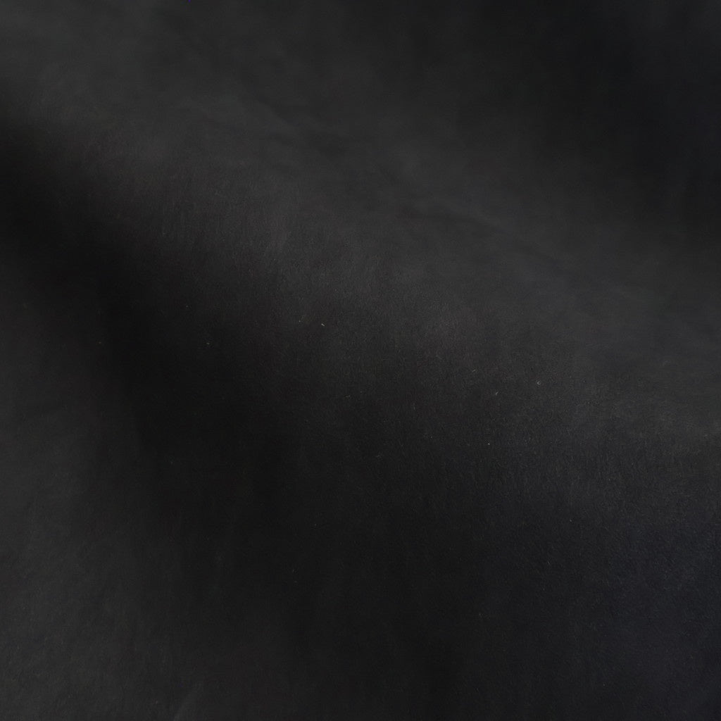 DOUBLE BREASTED HALF COAT #BLACK [SH-60-C-NUBCK-3]