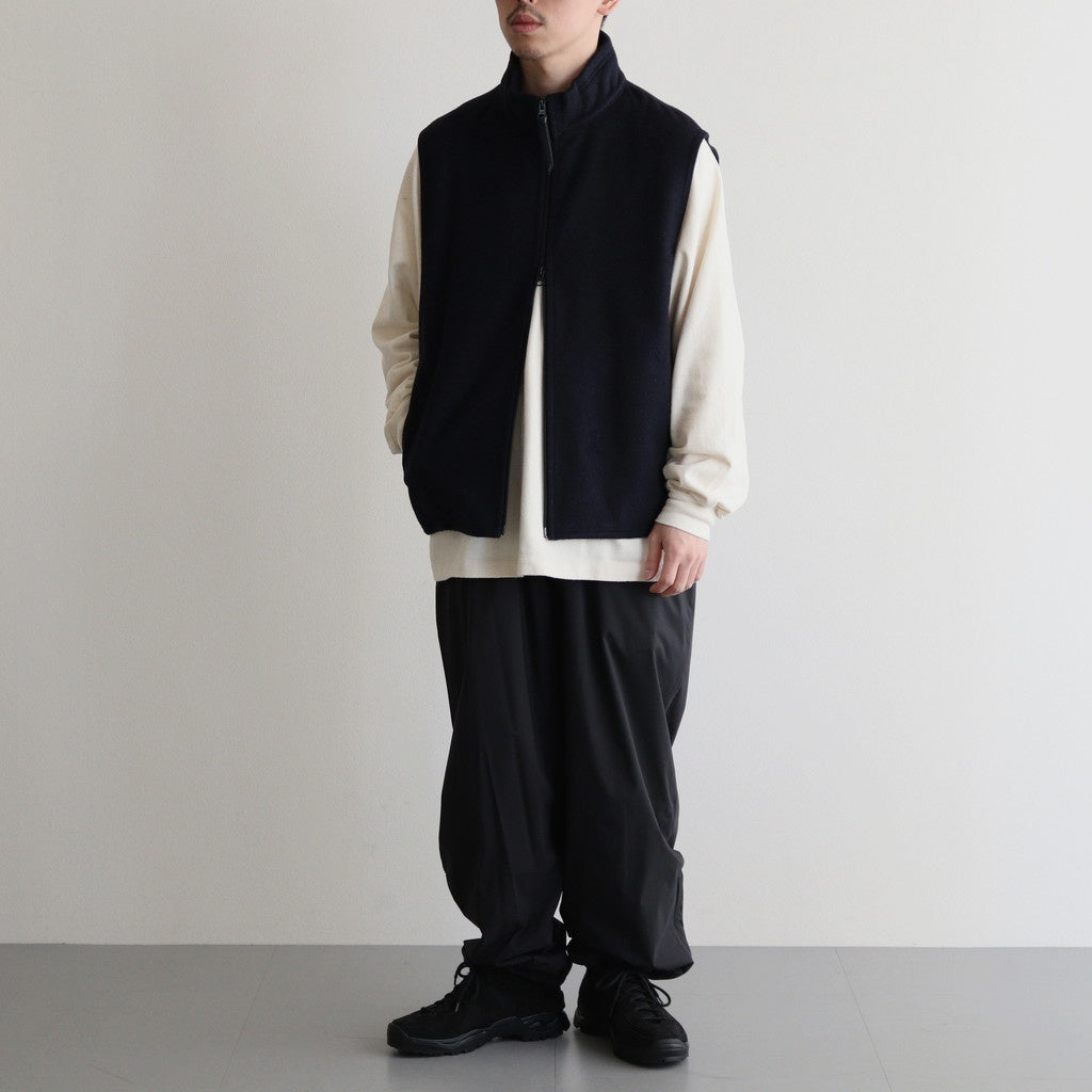 ZIP UP VEST #DARK NAVY [M24D10BL02A]